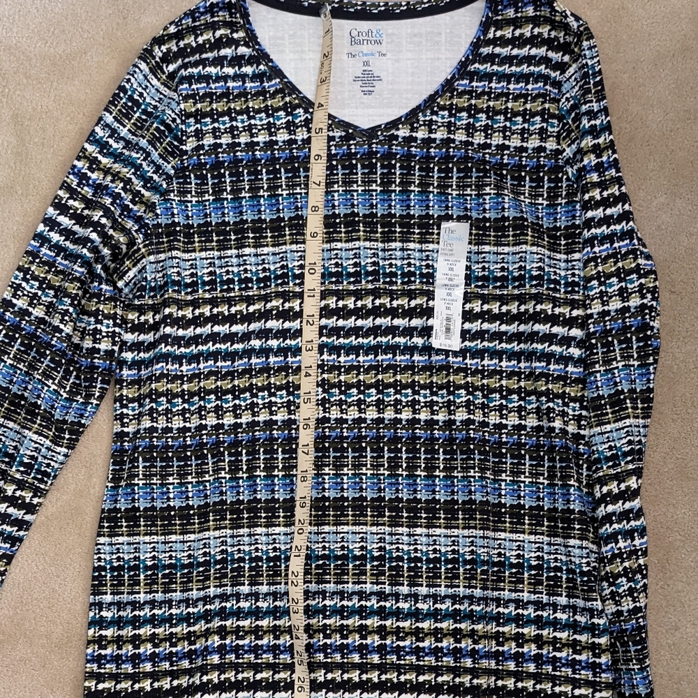 Size XXL Croft & Barrow‎ Long sleeve Top - Picture 6 of 6